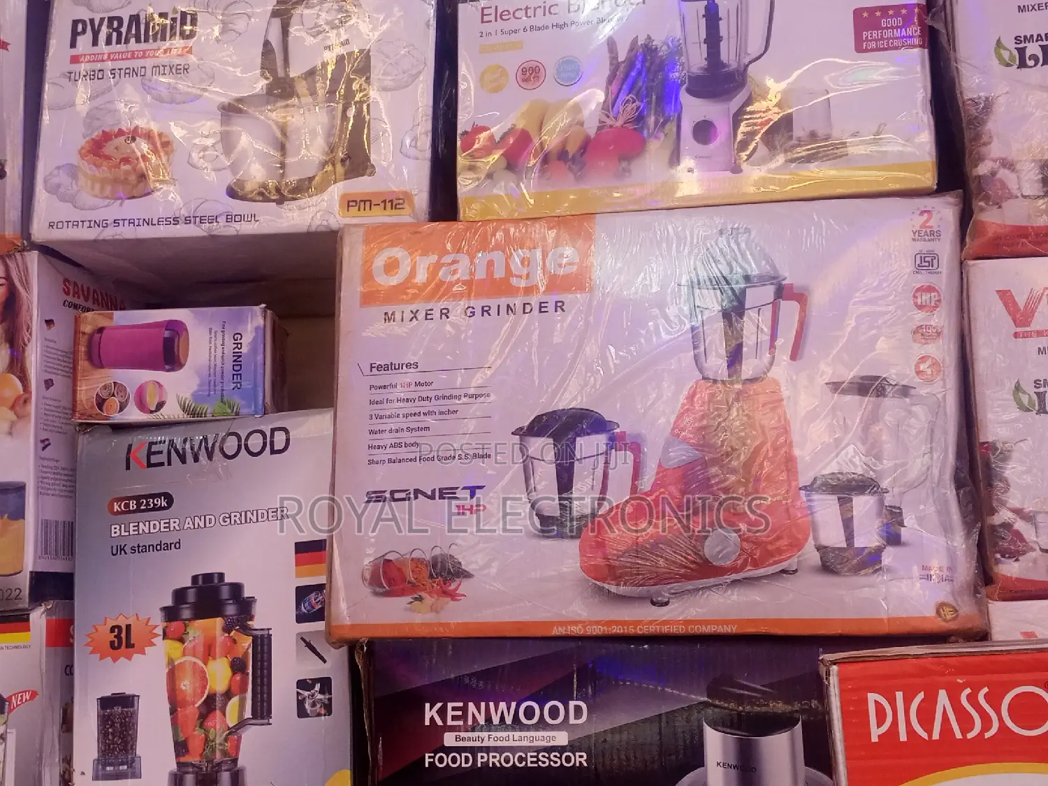 Orange 1hp - Mixer Grinder