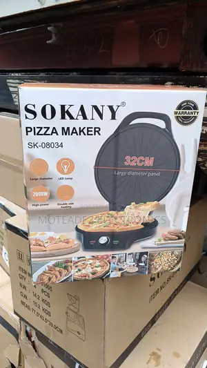 Sokany (32cm) 2000w Non Stick Electric Pizza, Crepe, BBQ Maker