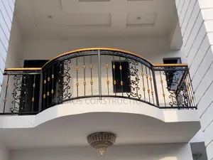 Double Heart Cumbi Wrought Iron Hand Rail Design
