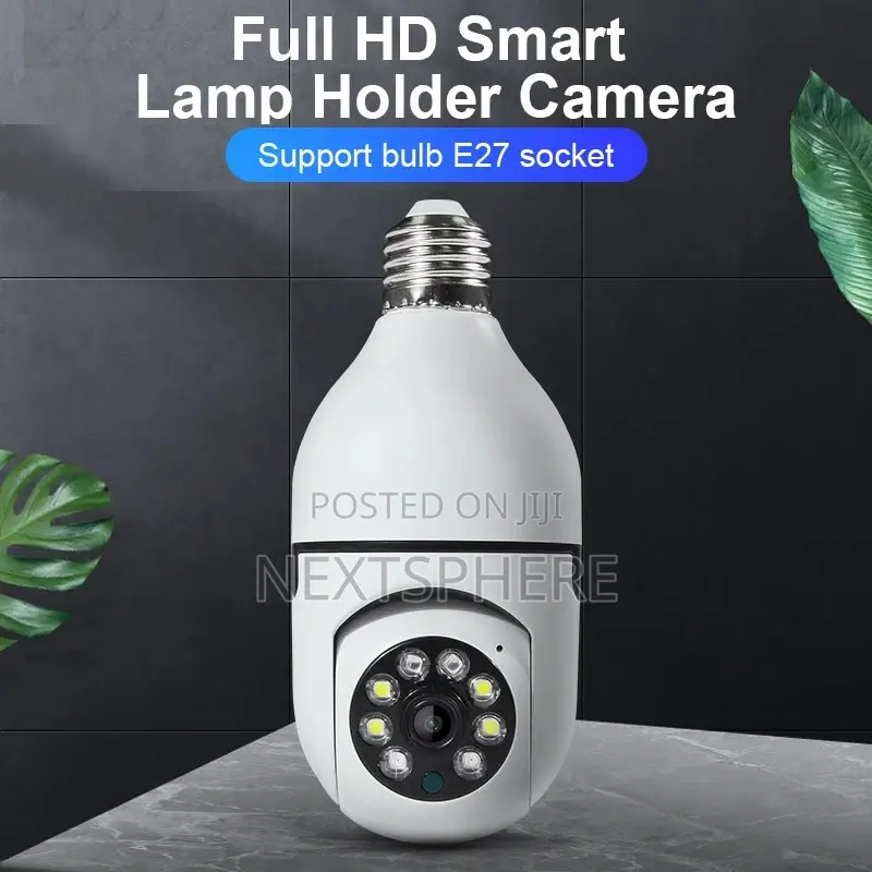 Bulb Security Camera 2mp - Smart Home Wifi PTZ Camera