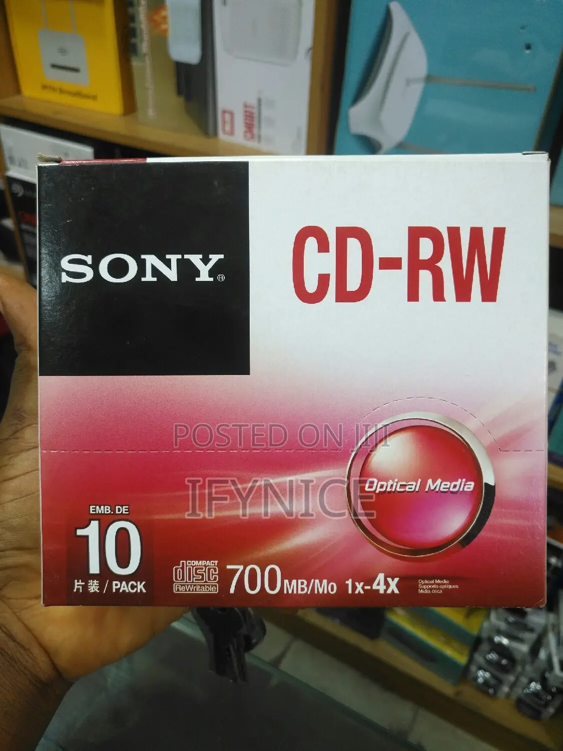 Sony Rewriteable Cd Pk 10