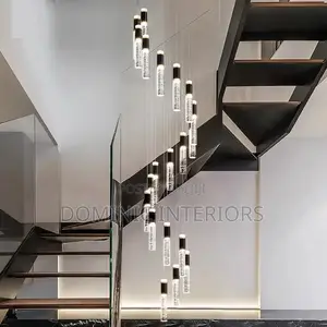 Crystal Chandelier Staircase Pendant Lamp