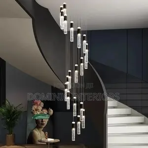 Crystal Chandelier Staircase Pendant Lamp