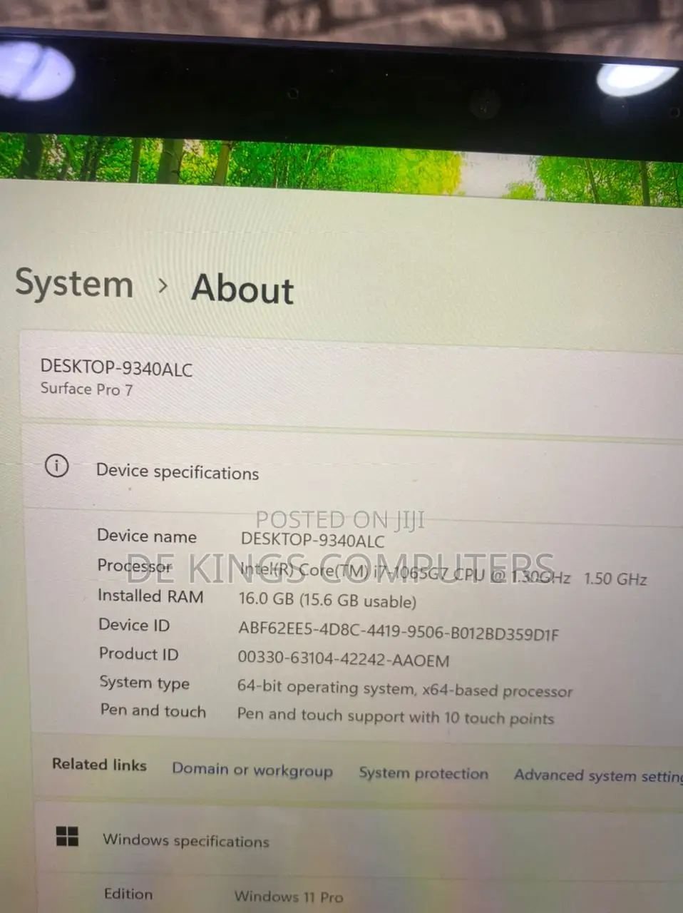Laptop Microsoft Surface Pro 7 16GB Intel Core I7 SSD 256GB