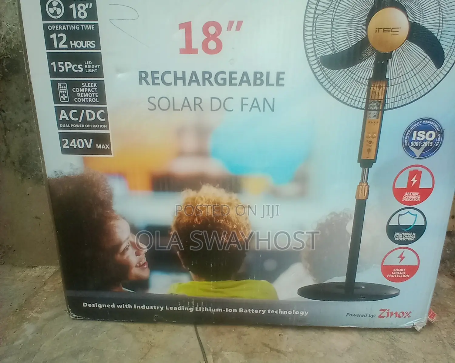18" Itec Ac-Dc Fan