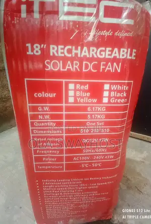 18" Itec Ac-Dc Fan