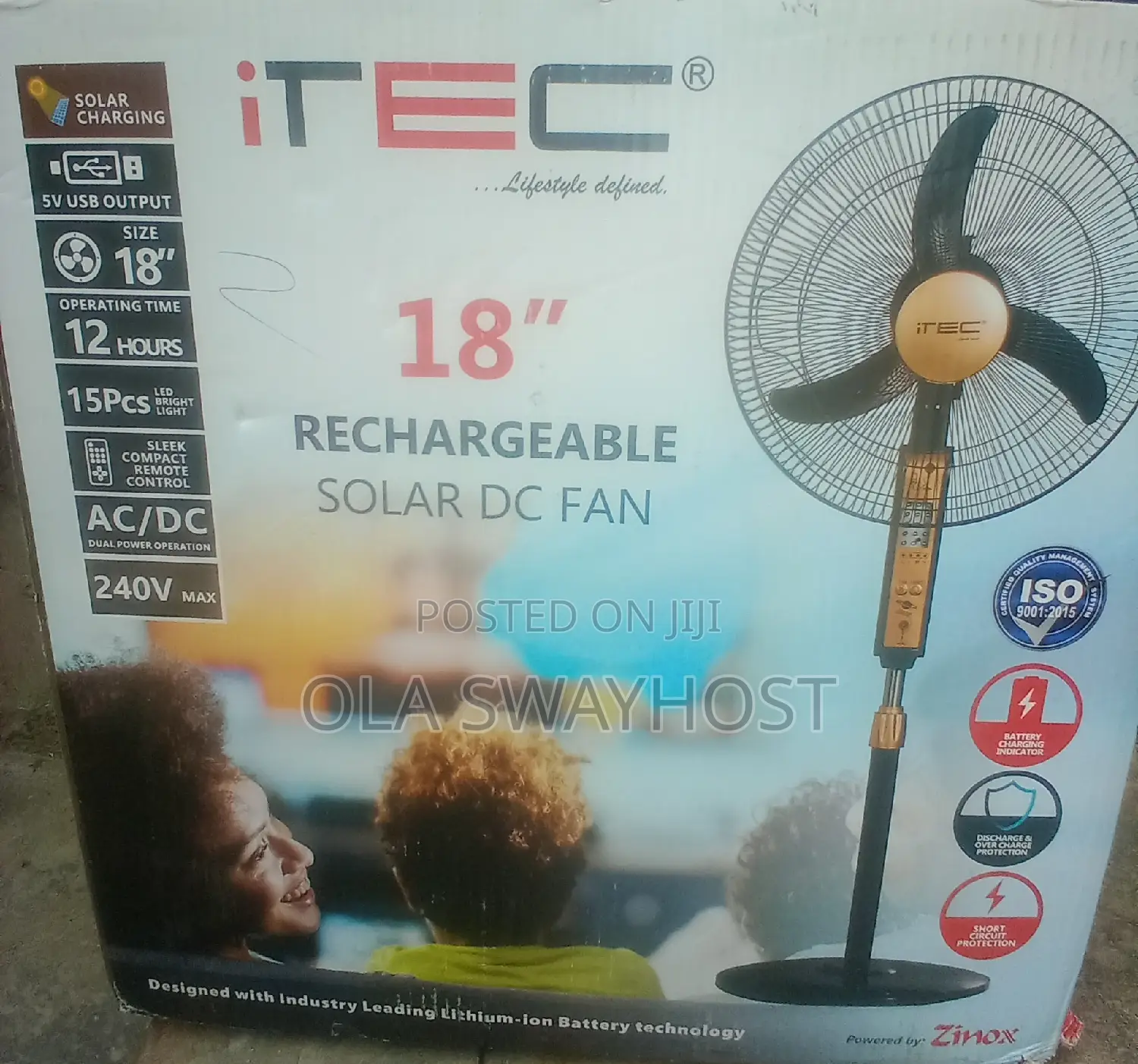18" Itec Ac-Dc Fan