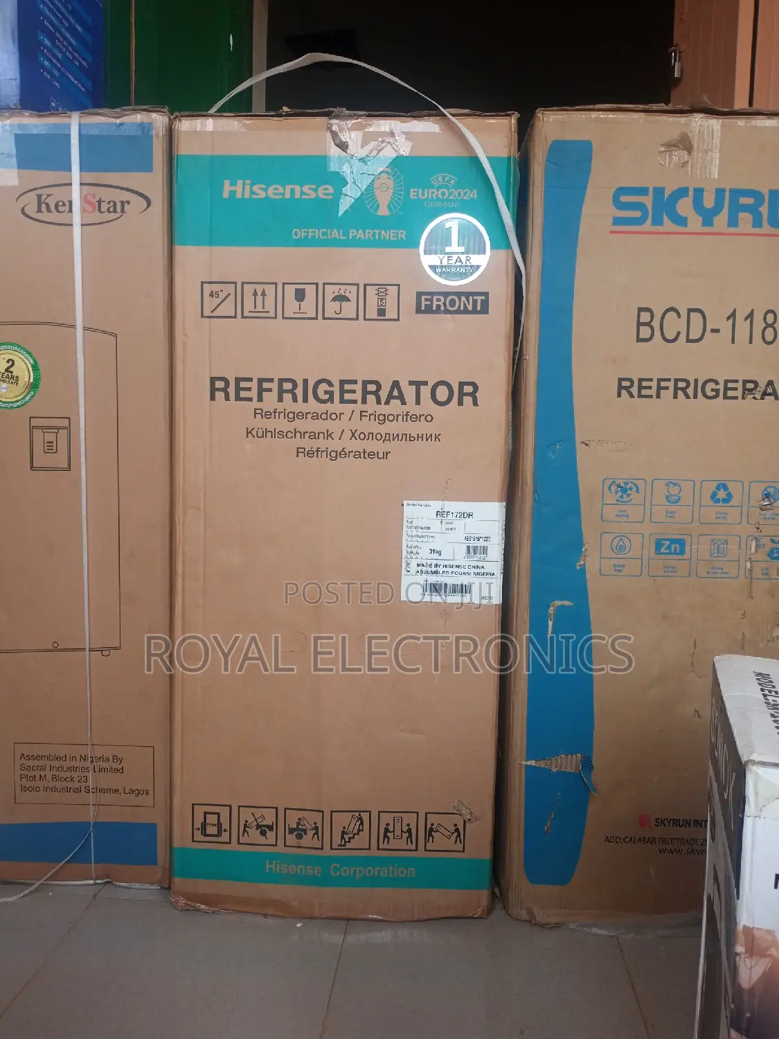 Classic Hisense Double Door Refrigerator REF172DR