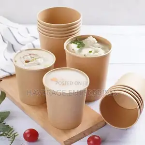 Waterproof Yugurt Paper Craft Bowl 14/16oz 300pcs