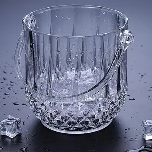 Transparent Crystal Ice Bucket for Cocktail Champagne 1100ml