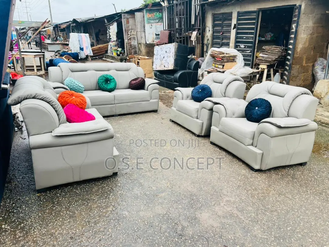 Complete Set of Thick Leather Sofa