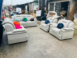Complete Set of Thick Leather Sofa