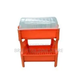 Strong Plastic Double Layer Dish Rack/ Drainer With Cover