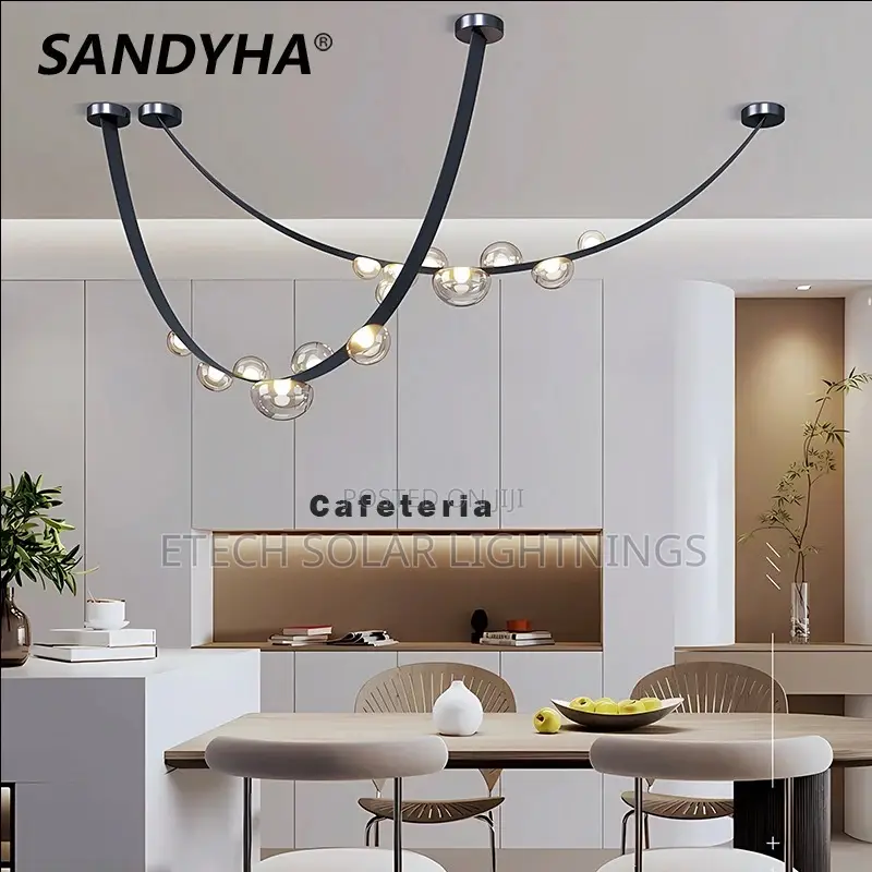 Simple Leather Led Pendant Lamp Home Decor Chandelier Light