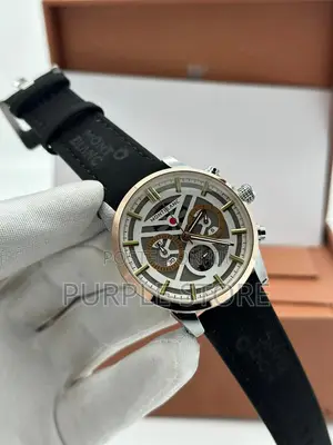 Photo - Mont Blanc Chronograph  Suade  Black  Leather 