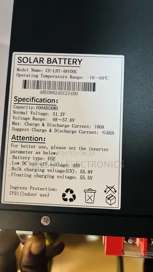 Cworth 5kwh 48volt Lithium Batteries With 5 Year Warranty