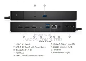 Dell Wd22tb4 180w Thunderbolt 4 Docking Station - Black
