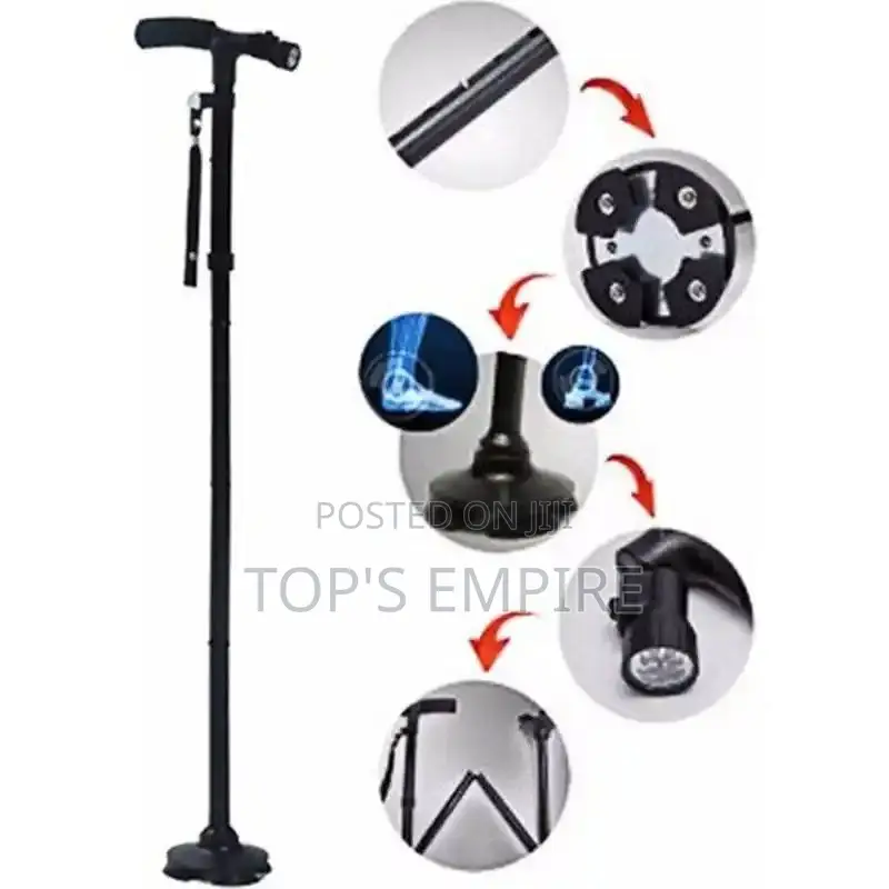Trusty Cane Adjustable Walking Stick With LED Light