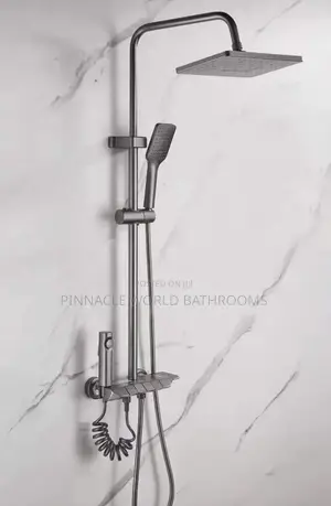 Gray Complete Set of Standing Shower