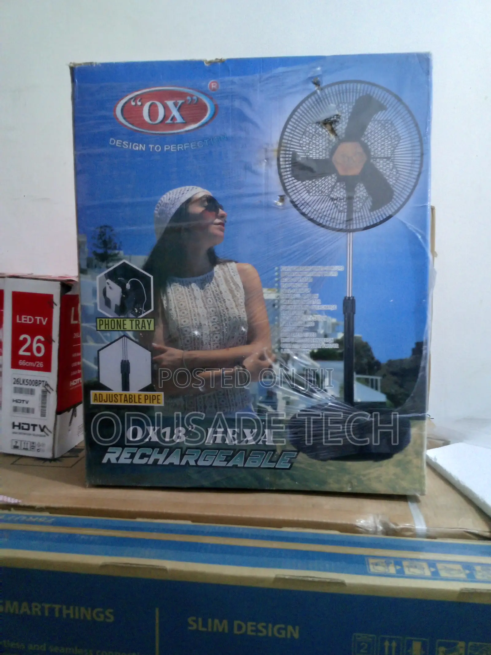 Cooling OX Rechargeable Hexa 18' Fan