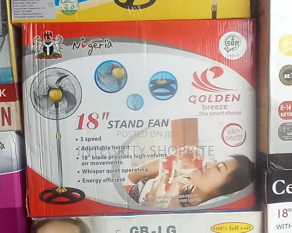 Golden Breeze 18inches Standing Fan