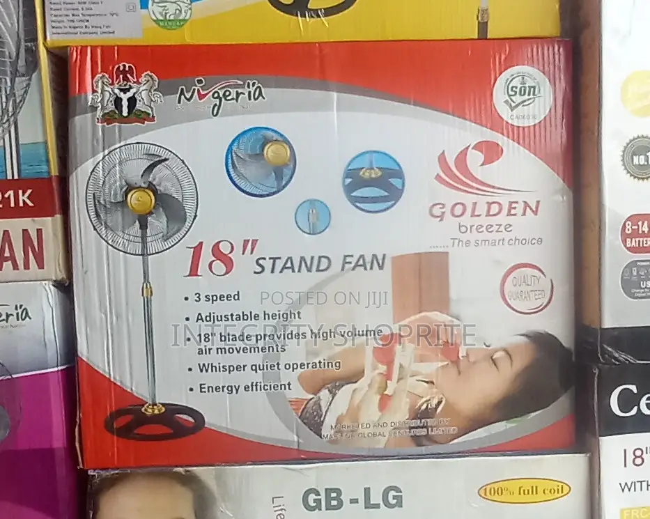 Golden Breeze 18inches Standing Fan