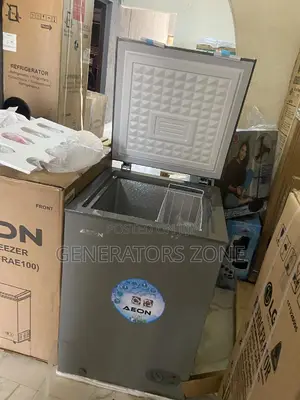 Original Acf 100gk Aeon Chest Freezer| Gray + Key Lock