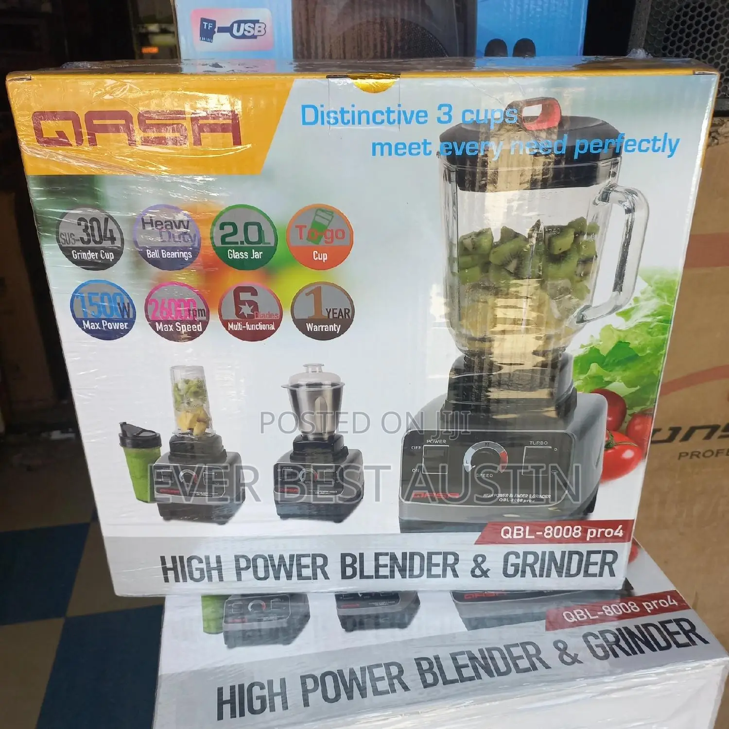 Qasa Industrial Blender 3in1 Pro 4