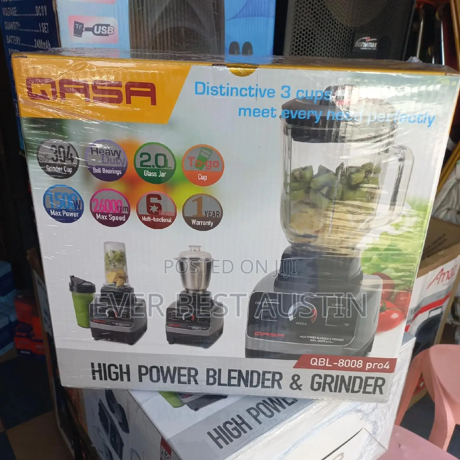 Qasa Industrial Blender 3in1 Pro 4