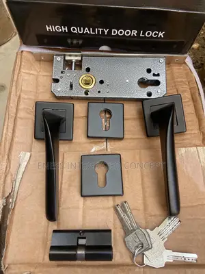DB Black Coated Lock Set