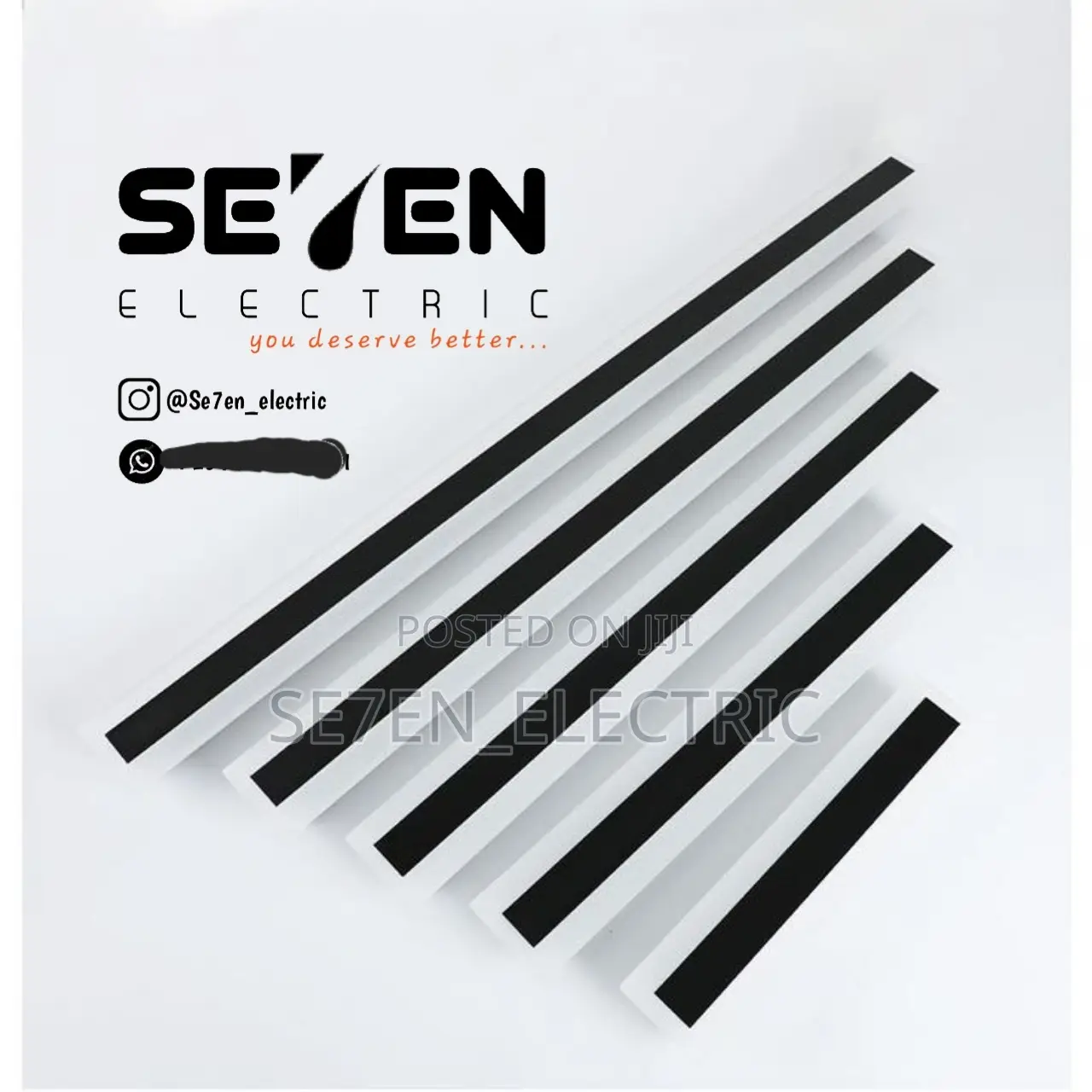 LED Wall Light Body Colour Black