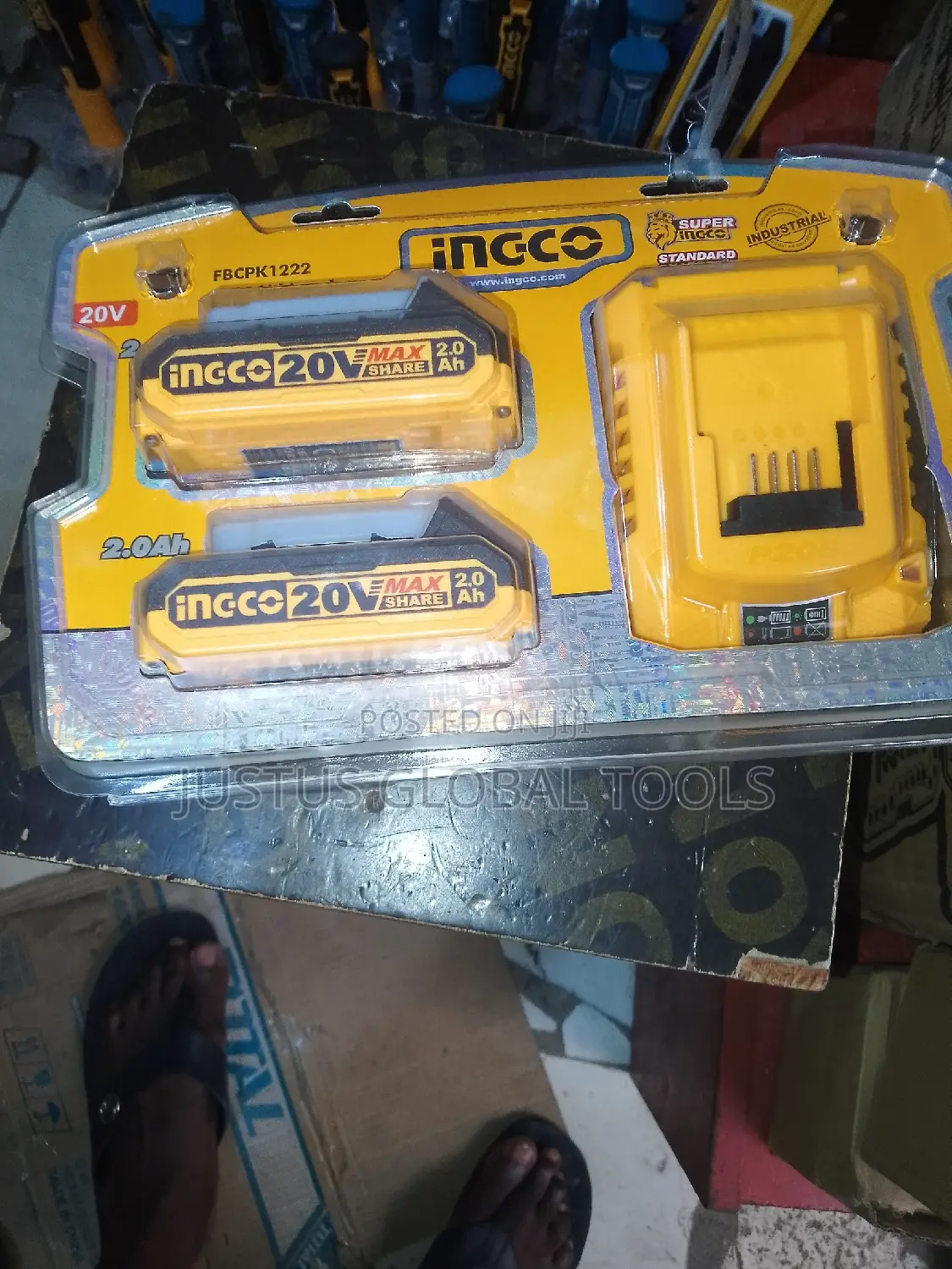 20v Original Ingco Batteries 4 and 2 Amps