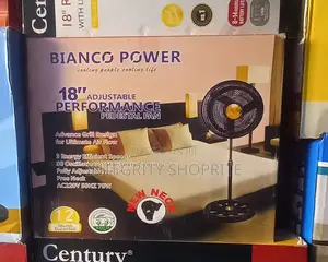 Bianco Power Performance Black 18′′ Inches Pedestal Fan