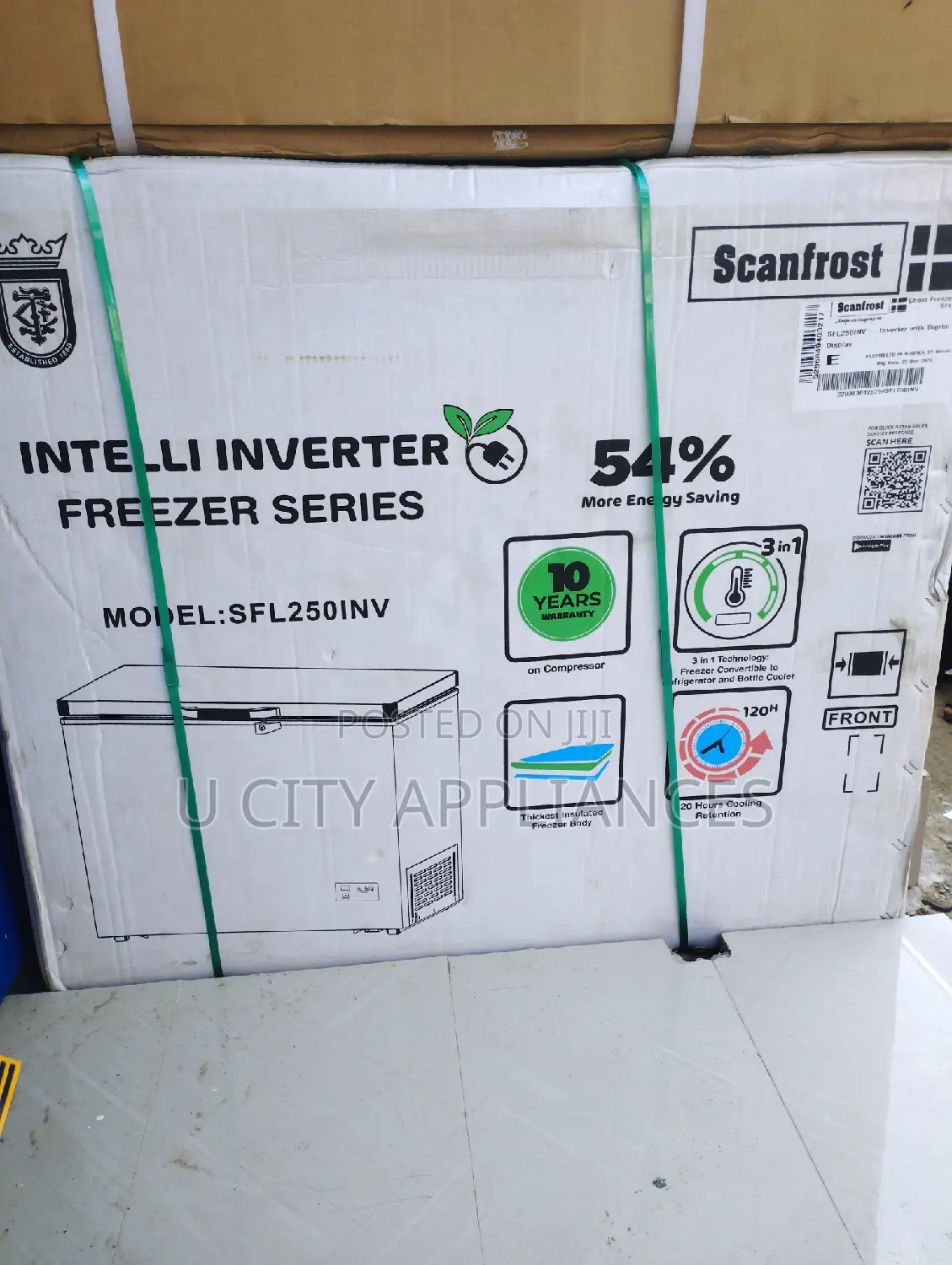 Scanfrost Inverter Freezer Refrigerator