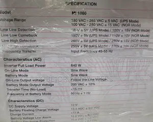 Mecury Pure Sine Wave Ups Inverter M1000