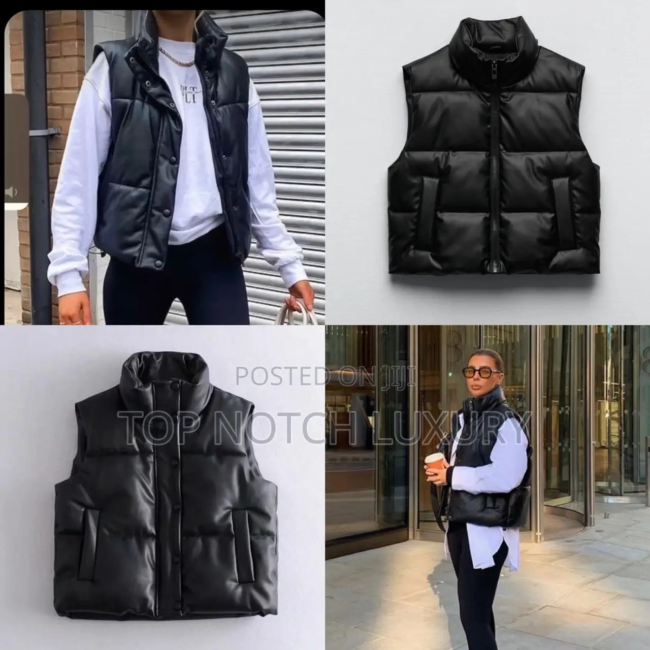 Original ZARA Leather Jacket Men Women