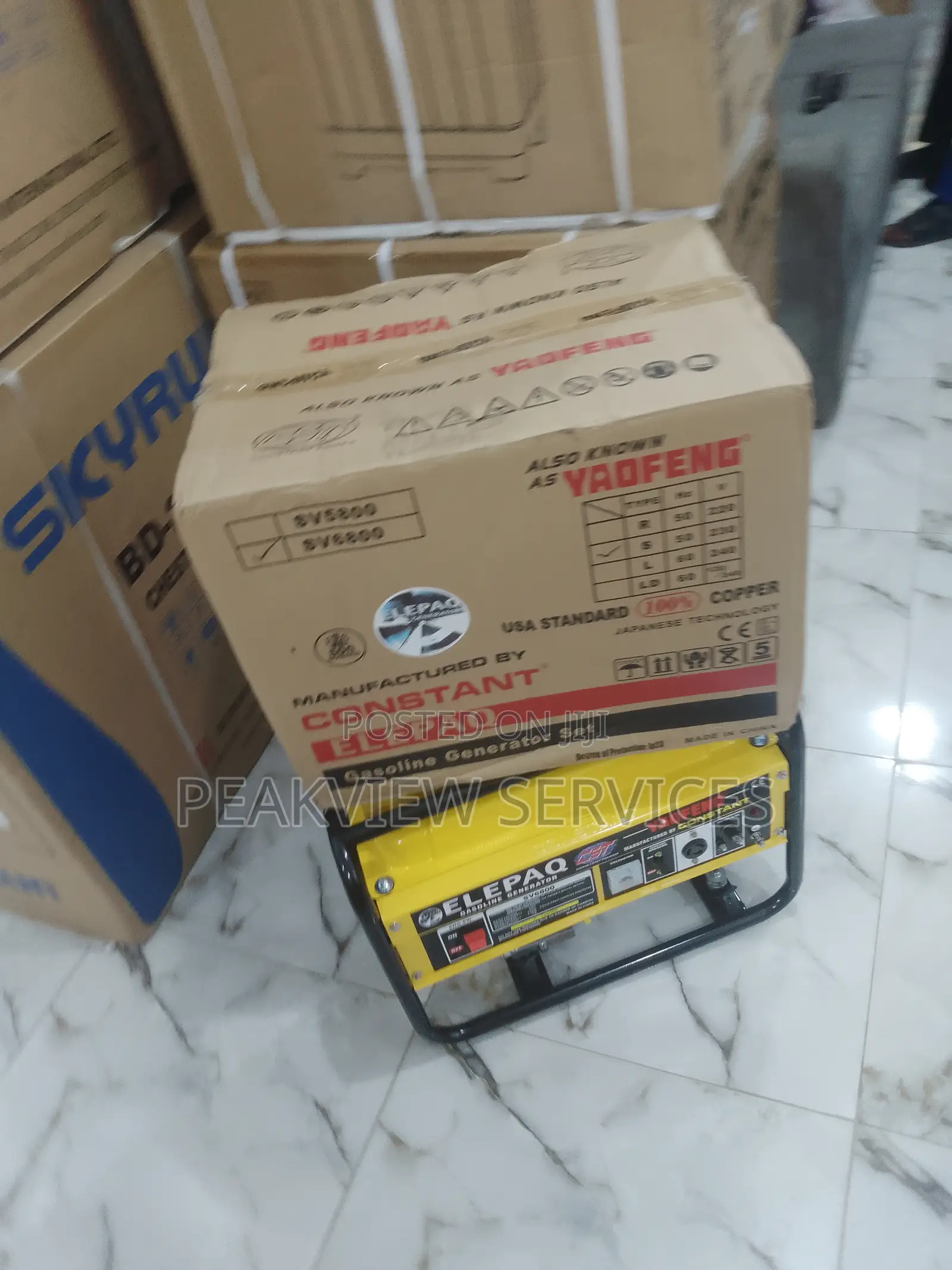 Very Comfortable 4.5kva Elepaq Constant Manual Generator