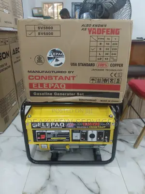 Very Comfortable 4.5kva Elepaq Constant Manual Generator