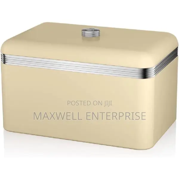 Swan Retro Bread Bin Cream