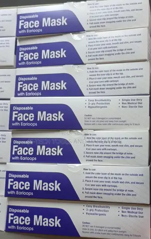 FACE MASK BLUE 3ply Excellent Quality 50pcs Disposable