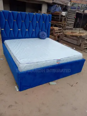 Bed Frame and Mattress 6x6ft Fully Padded