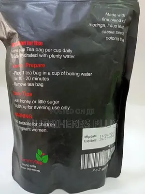 Flat Tummy Tea With Moringa for Tummy Flat and Weight Loss