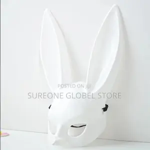 Black White Rabbit Mask