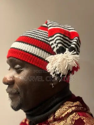Photo - Igbo Nigerian Traditional War Dance Hat Cap. Ohafia Men