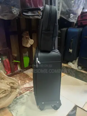 Hand Carry Leather Bag With Laptop Bag.
