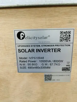10kva 48v Ivps Felicity Solar Inverter 5years Warranty