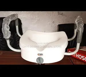 Raised Toilet Seat With Armrests 10cm With Padd
