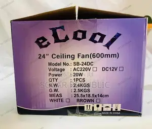 Solar Ceiling Fan 24inchs