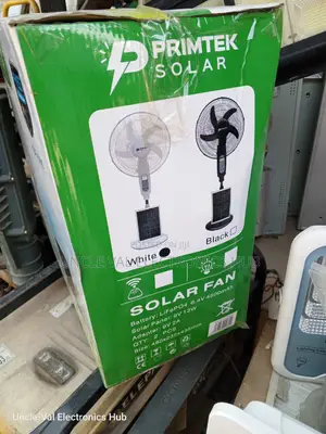 Primtek 16" Solar/Rechargeable Fan