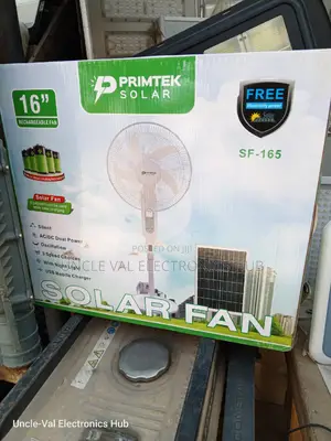 Primtek 16" Solar/Rechargeable Fan